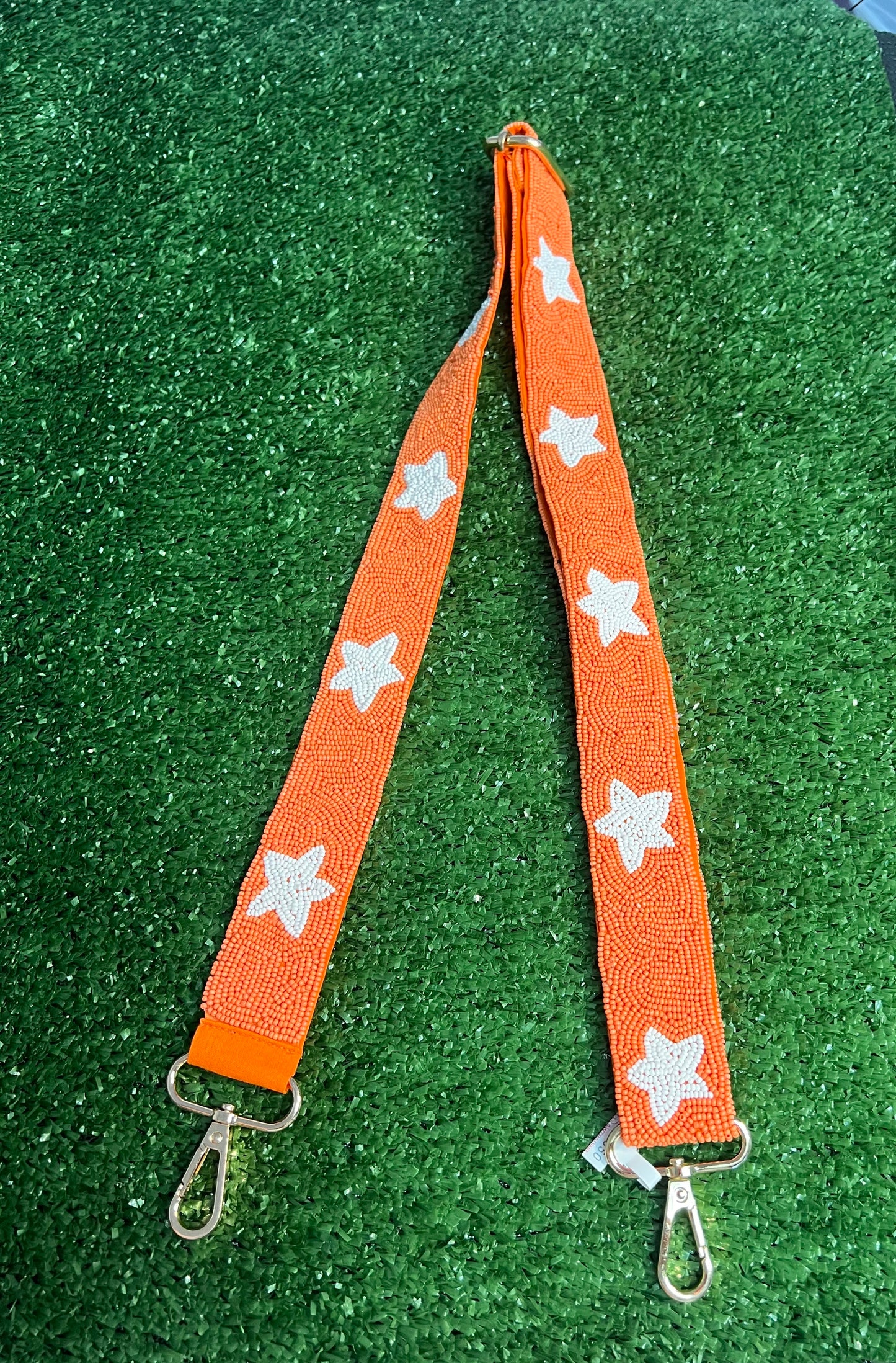 Orange/Stars Purse  Straps 