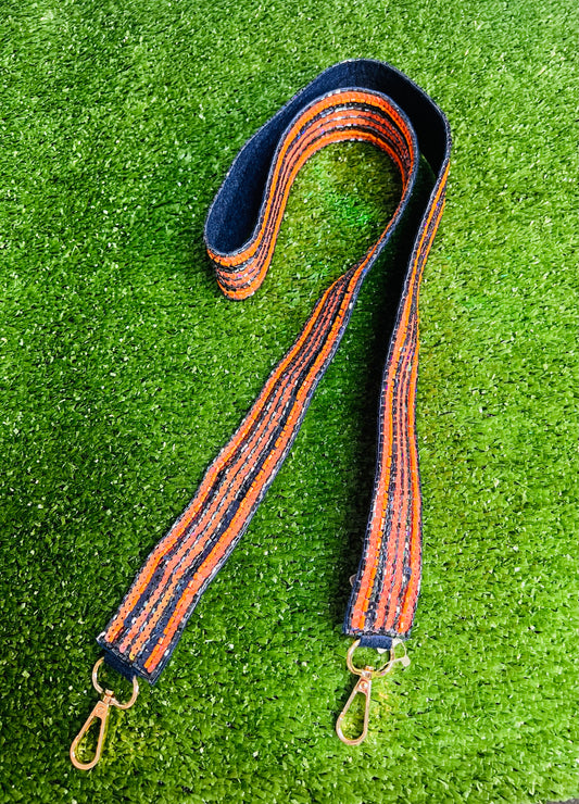 Orange/Blue Purse ￼ Strap ￼