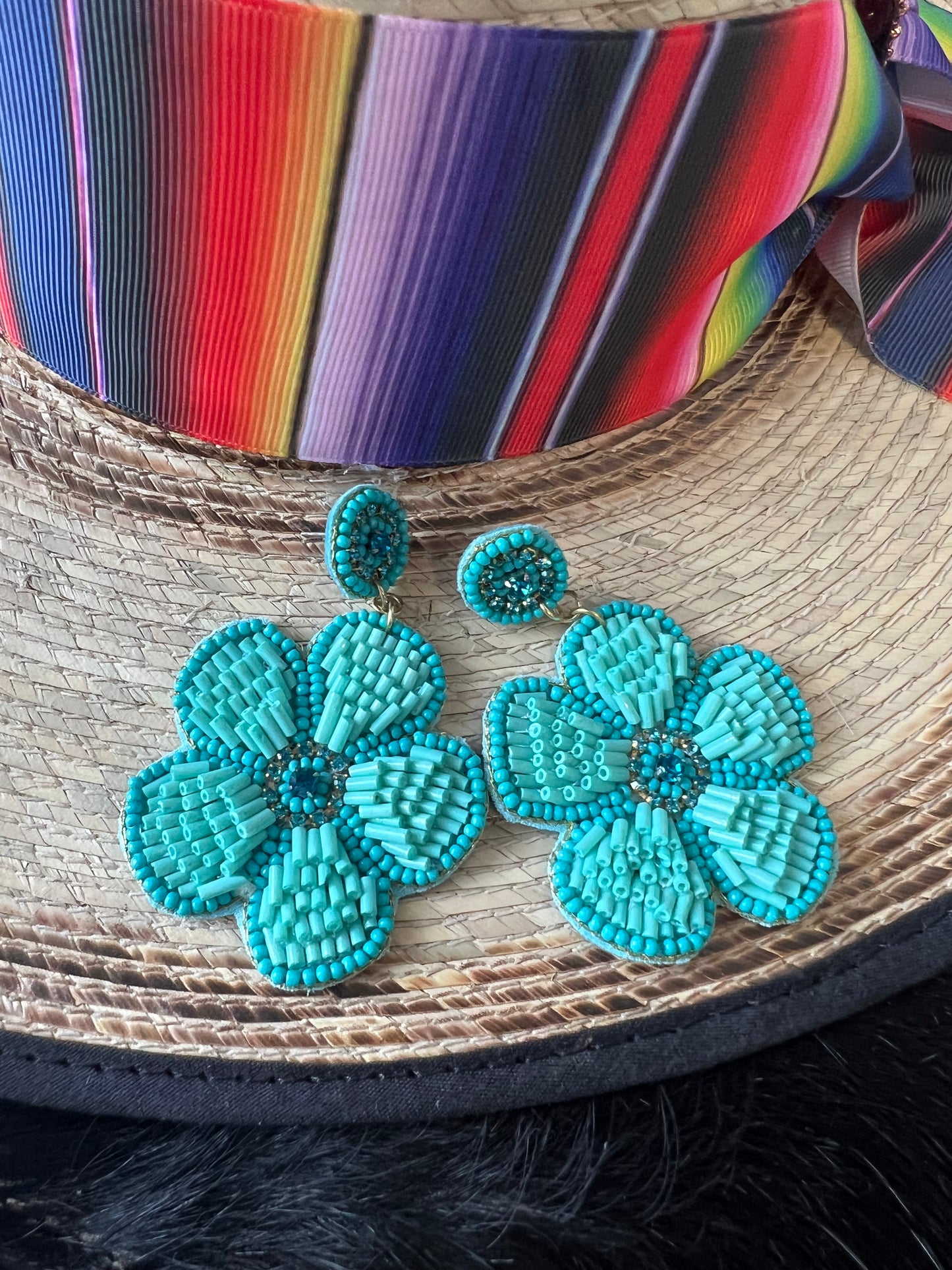 Viva Fiesta Flower Earrings