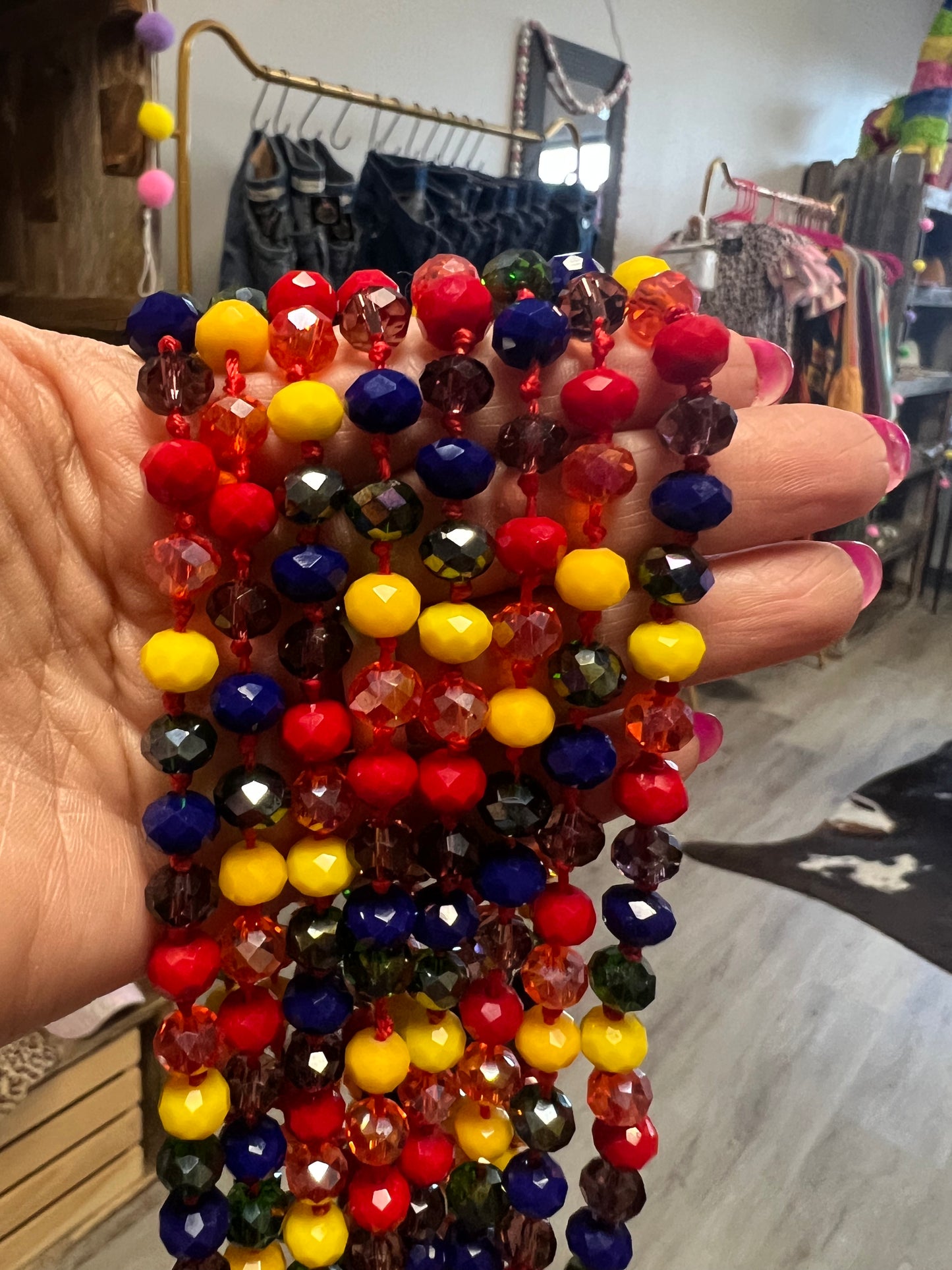 “60 Multi color Beaded