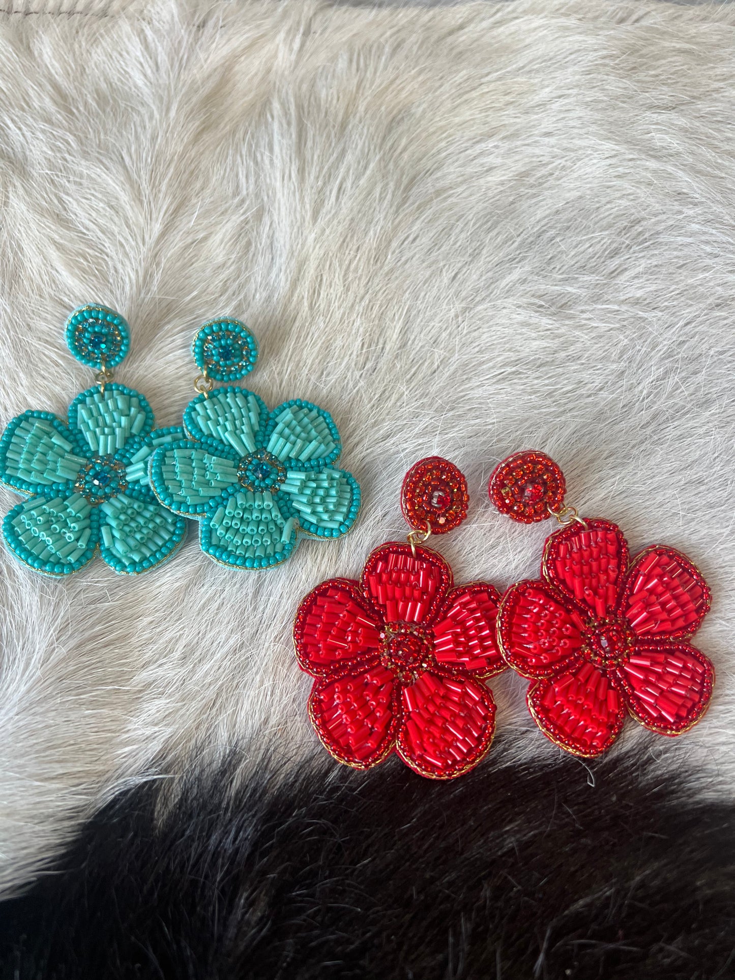 Viva Fiesta Flower Earrings