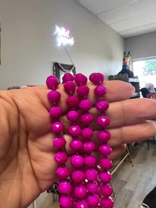 Fuchsia Bougie Necklace